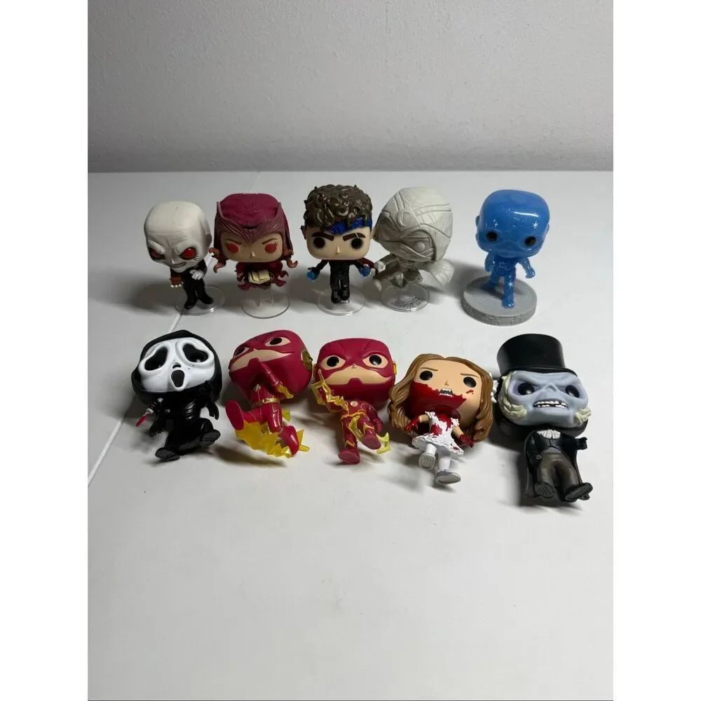 Funko Pops! Collectible Figures Set of 10 No Boxes